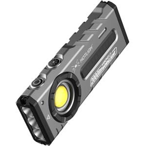 HOTLIGH ZF8313 Torcia LED Ricaricabile, EDC Flashlight, 2000 lumen Torcia Potente con Sorgente Luminosa RGB e UV per Esterni, Riparazione Auto
