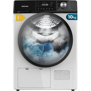 Cecotec Asciugatrice a Pompa di Calore 10 kg Bolero Dresscode Dry 10355, Classe Equivalente A++, 14 programmi, 4 Livelli Asciugatura, Funzioni Stop&Go, Delay Start, KidLock e DiamondCare, Bianca