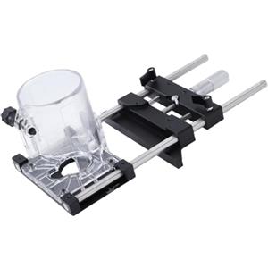 Zeroupshop 65 mm Router Guide Fence, fresatura scanalatura staffa con regolazione fine 0-18mm per lavorazione del legno Trim router, per CNC alluminio dritto per base guida bordo,