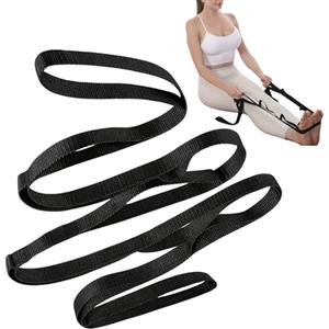 Generisch Fasce elastiche con passanti, fasce elastiche per la casa per una maggiore flessibilità, fascia di resistenza da ginnastica con passanti, per casa, yoga, allenamento, sport, danza, relax, uomini