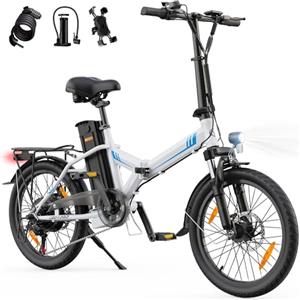 AOIHO Bici Elettrica, 20 Bici Elettrica Pieghevole da 48V 624 Wh Batteria