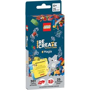 Asmodee Lego ReCreate Activity Cards - Magia, Gioco di Società ufficiale LEGO - Gioco di Costruzione veloce e divertente per tutta la famiglia: 15-30 min, 1-5 giocatori, da 6+ Anni