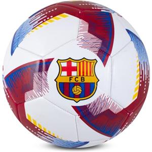 Hy-Pro Pallone da calcio con licenza ufficiale FC Barcelona, taglia 5, design Blitz, prodotto Barca, allenamento, partita, collezione per bambini e adulti