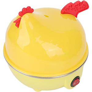 Fdit Cuociuova Elettrico 7 capacità di Uovo Rapid Egg Maker con Spegnimento Automatico, Mini Macchina per la Colazione a Forma di Pollo per Cucina Domestica