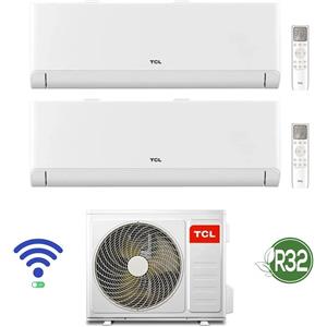 TCL GARANZIA ITALIA Condizionatore Climatizzatore Dual Split TCL Elite F2 9000+9000 BTU esterna MT1821 WiFi A++