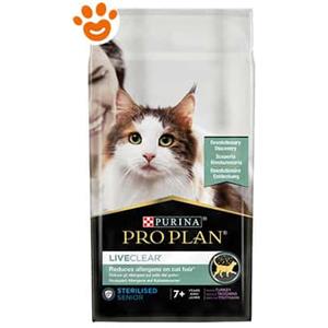 Purina Pro Plan Cat Live Clear Senior 7+ Sterilised con Tacchino - Sacco Da 1,4 Kg