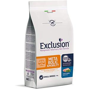 Exclusion Diet Metabolic & Mobility Maiale e Fibre per Cani Adulto Piccola Taglia - 2 kg