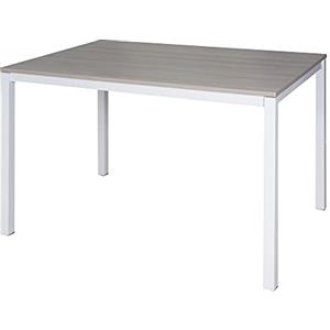 Dmora Tavolo allungabile in Metallo Verniciato e Piano in Laminato, Colore Marrone, cm 130 x 76 x 85