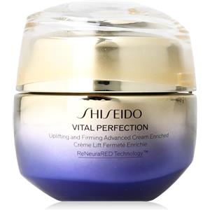 Shiseido Vital Perfection Uplifting and Firming Advanced Cream Enriched 50ml - Crema viso anti-età per pelli secche, lifting e rassodante