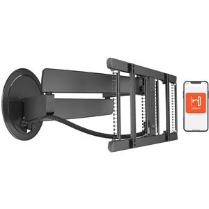 Vogel's TVM 7675 - Supporto a parete motorizzato per TV da 40 a 77 pollici, girevole fino a 120°, max 35 kg, VESA 200x100-600x400
