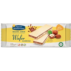 Piaceri Mediterranei Wafer alla Nocciola 175g - Croccante e senza glutine