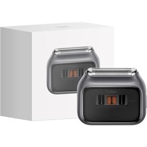 Laifen Rasoio Elettrico Laifen P3 Pro per Uomo, 24000 Tagli/Min con Doppio Motore a Lamina, 100 Minuti di Autonomia, Rasoio Rotatorio Senza Fili, Impermeabile IPX7, Ricaricabile, Rasoio da Viaggio (Grigio)