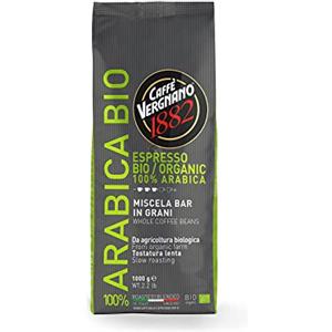 Caffè Vergnano 1882 - Caffè in Grani 100% Arabica Bio - 1 confezione da 1 Kg