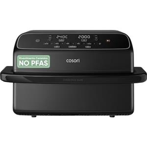 Cosori Friggitrice ad Aria Twinfry Compact 8,6 Litri, Doppio Cestello 4,3L+4,3L e Separatore Rimovibile, Doppia Resistenza Air Fryer, Rivestimento Ceramico No PFAS, 6 Funzioni, 35-240℃, 2700W