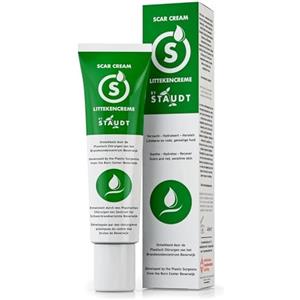 STAUDT Crema per cicatrici Staudt Premium - Trattamento per cicatrici vecchie e nuove, chirurgiche, eruzioni cutanee, acne, ustioni, taglio cesareo, smagliature, eczema - 20 ml