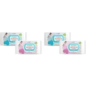 Fria - Salviette Igieniche Umidificate - Formula Lenitiva con Camomilla e Aloe - Tessuto Biodisgregante - 50 Salviette - Confezione da 2