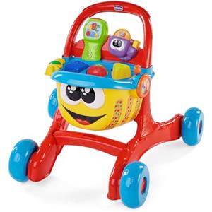 Chicco - Gioco Primi Passi Lello Il Carrello Italiano/Inglese 4in1, Per Imparare a Camminare, Forme e Incastri, Scanner Removibile per Fare la Spesa, Multiattività, Batterie incluse 9-24 Mesi