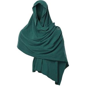 GRACEART Inviare Apocalittico Scialle Sciamano cappuccio Con Spilla perno (Rosso)