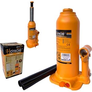 TANIASHOP Crick Sollevatore Martinetto idraulico 10 Tonnellate Cric a Bottiglia Crick per Auto per Furgoni, Roulotte Sollevameto Max 10 Ton