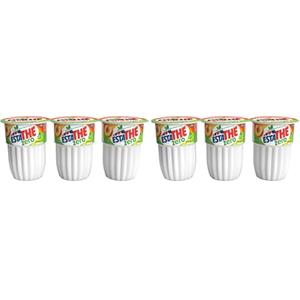 Estathé Zero Pesca - The Freddo, Senza Zucchero, con Vero Infuso di Foglie di The e Succo di Pesca, Bevanda Analcolica Senza Glutine, 3 Bicchierini da 200 ml (Confezione da 2)