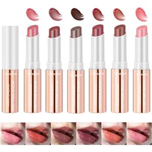 YIBABY 6 balsamo per labbra colorato, rossetto nutriente, balsamo per labbra colorato, consistenza cremosa, labbra idratanti, lunga durata, altamente pigmentato, trucco per labbra