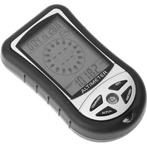 Generic Altimetro da Trekking Compact - Strumento Barometro per Climbing Digitale, Stazione Meteo Multifunzionale | Retroilluminazione 8 in 1 per Temperatura, Previsione, Ideale per Campeggio, Escursionismo