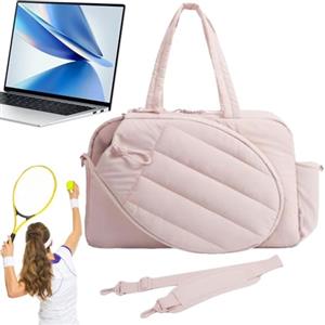 Generic Borsa da tennis | Borsa per racchette da tennis | Borsone sportivo con scomparto per scarpe | Borsa impermeabile per racchette da per sport palestra campo weekend viaggi pendolari uffici