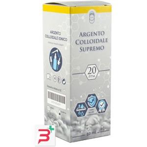 PUNTO SALUTE E BENESSERE SRLS ARGENTO COLLOIDALE SUPREMO 20PPM CERTIFICATO SPRAY CON CONTAGOCCE + EROGATORE NASO + EROGATORE GOLA + EROGATORE PELLE