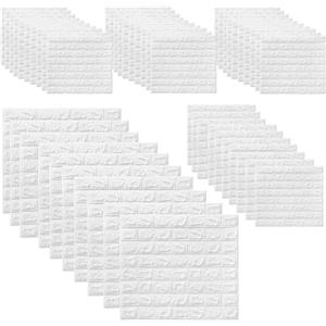 XMSZQU 40 Pezzi Mattoncini Modello Carta da Parati 3d, 38 X 35 cm In PVC Impermeabile Pannelli Finta Pietra per Esterni, Mattoni Adesivi Parete per Porte A Muro Camera da Letto Cucina