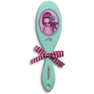 Santoro Gorjuss Spazzola Ovale Stampata per Bambina, Spazzola per Bambina, Collezione Cherry Blossom, Colore Turchese stampata