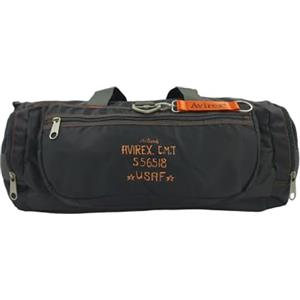 Avirex Borsone da Viaggio con Tracolla, in Nylon Impermeabile, Borsa da Palestra con Portachiave Rimovibile, Duffle Bag, Collezione Post, PST05 (Grey)