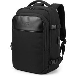 MASC Zaino Ryanair 40x30x20 da Cabina, Bagaglio a Mano da Viaggio 24L porta PC Portatile, Zaino Valigia per Aereo Impermeabile con Lucchetto e Caricatore USB