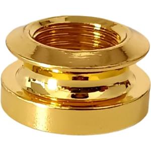 Luwecf Pickup Tail Jack per Chitarra, Pulsante Terminale, Accessori Rotondi in Metallo, Prese di Ricambio per Terminali per Chitarre Acustiche E Bassi, Oro