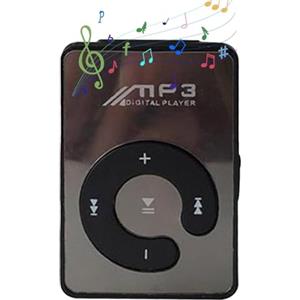 Frfik Mp3 Music Player - Portable Audio Reader - Compact Mp3 Player con clip, batteria ricaricabile, supporto per schede TF 8 GB, USB, cuffie incluse, ideale per lo sport e il viaggio