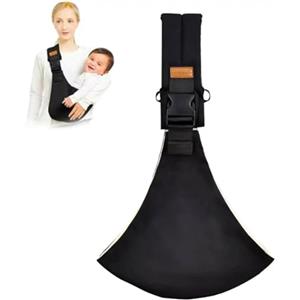 Touosy Marsupio Neonato 6-36 Mesi Regolabile Fascia Porta Bebe per Dormire Supporto Stabile Baby Carrier Leggero e Traspirante Tutte le Stagioni Fascia Laterale Porta Bambino per Neonati (Nero)