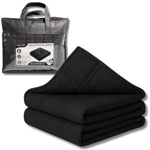 Vonia Corperta Ponderata 7 KG - Corperta Ponderata Rillassante e Lenitiva - Rilassante per il Sonne e Antistress - Nero