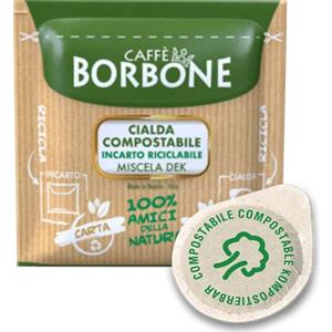 Borbone 150 Cialde ESE Borbone Miscela DEK 44mm - Decaffeinato con Gusto di Vero Espresso