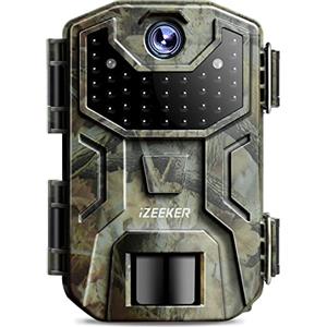 iZEEKER Fototrappola, 32MP HD Fotocamera Caccia con LED a Infrarossi Invisibili 940nm, Visione Notturna Attivata dal Movimento IP66 Impermeabile per Monitoraggio Fauna Sicurezza Interna