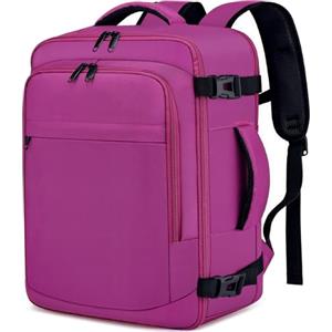 ENZOSUM Zaino Ryanair 40x30x20 Bagaglio a Mano 40x30x20 per Ryanair 24L Zaino da Viaggio per Donna 15.6 Pollici Zaino Porta PC per Scuola Trekking Lavoro,Viola