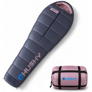 Husky Anapurna sacco a pelo a mummia 4 stagioni fino a -28 °C blu 200x80 cm | Sacco a pelo invernale caldo, comodo, isolante e robusto; per campeggio, trekking, notti fredde ed escursioni outdoor