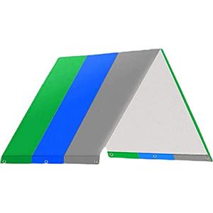 APLVFFZH Tetto Parco Giochi Parasole Oxford Impermeabile Copertura Antineve Protezione Adatto per Bambini all'Aperto Patio Giardino Magazzino, Verde Giallo Blu
