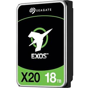 Seagate Exos X20, 18TB, 3,5 pollici 12Gb/s, 7200 RPM, 2,5M MTBF, 512e, 4Kn FastFormat, disco rigido SAS a bassa latenza con cache avanzata (ST18000NM000D)