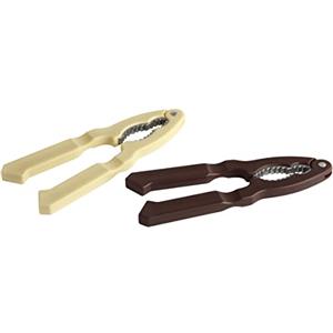 Fackelmann 48324 Schiaccianoci in Alluminio, 18 cm, Marrone/Crema