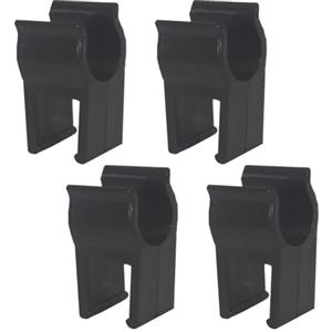 Yhenlovtt E tavolo per rotolo di uova, confezione da 4 pezzi, nero, con tubi quadrati da 20 cm, compatibili con tavolo pieghevole in plastica da campeggio con fibbia per carrello da 15 cm (20 cm)
