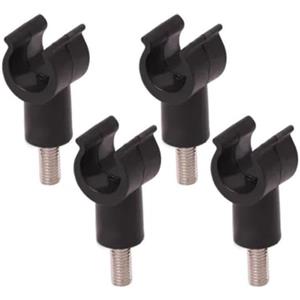 Yhenlovtt Fibbia in plastica per carrello da campeggio, per riparazione tavolo pieghevole, compatibilità filettatura 6 mm/8 mm, confezione da 4, compatibile con tavoli pieghevoli all'aperto (8 mm)