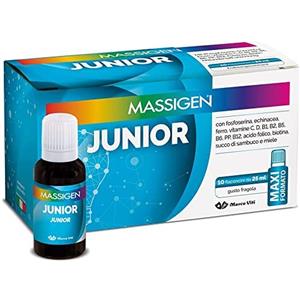 Massigen Junior 10 Flaconcini da 25 ml gusto Fragola