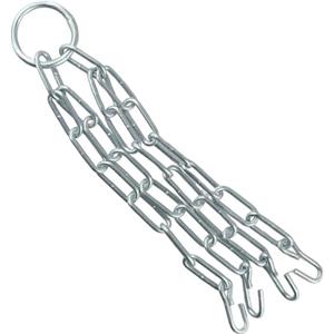 Yhenlovtt Catena per allenamento con sacco da boxe in zinco, resistente, 30 cm, con 4 ganci