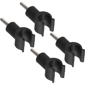 Yhenlovtt Fibbia in plastica per carrello da campeggio, per riparazione tavolo pieghevole, compatibilità filettatura 6 mm/8 mm, confezione da 4, compatibile con tavoli pieghevoli da esterno (6 mm)