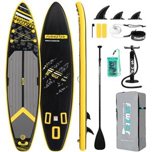 FunWater Tavola gonfiabile Stand Up Paddle con accessori completi, Premium Stabiles ISUP con processo di sigillatura a caldo integrato, per adulti e ragazzi