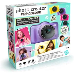 Canal Toys - Photo Creator -Appareil Photo Numérique Pop Couleur Violet- Avec carte SD 32Go incluse